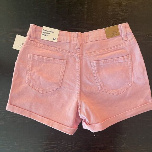 Love Tree Women's Pink High Waist Stretch Denim Shorts M, NWT - Picture 4 of 14